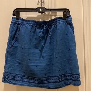 Jcrew blue mini-skirt, size S